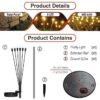 LIGHTNIING HAMMERZ Firefly Garden Lights Outdoor Solar Lights | 8 LED | Starburst Solar Garden Light, Warm Garden Light | Outdoor Decoration | Waterproof | Path Lights for Pots, Balcon, Pathway (2)