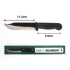 Polyguards Premium Kitchen Knives Set of 2, Small Point and Round Iron Kitchen Knife Used for Vegetable, Meat Fish Cutting Chaku Knife (Black)