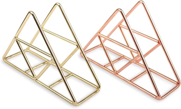 Napkin Holder for Dining Table - Tissue Paper Stand for Kitchen, Table, Home Décor, Office, Restaurant, Tissue Dispenser Organizer for Dinner Tables, Kitchen, Bathroom (Gold)