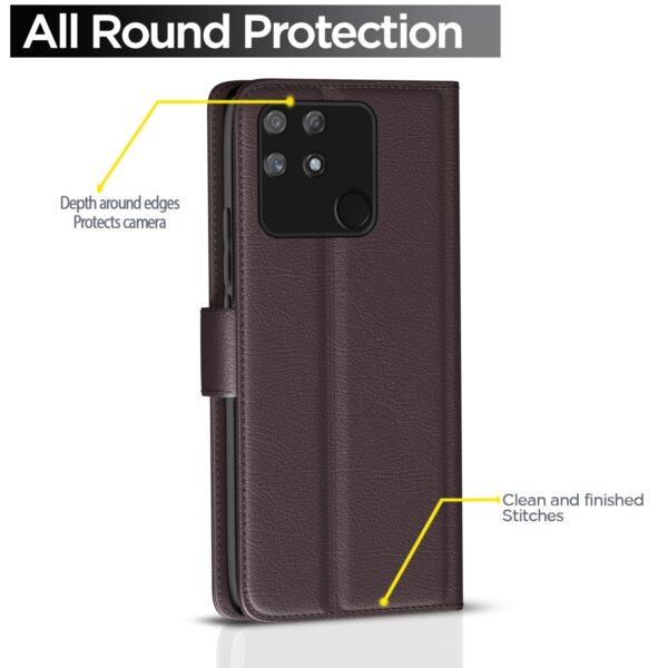 1775537096_Pikkme-Realme-Narzo-50A-Flip-Case-Leather-Finish-Inside-TPU-with-Card-Pockets-Wallet-Stand-and-Shock-Proof-Magnetic-Closing-Complete-Protection-Flip-Cover-for-Realme-Narzo-50A-Coffee.jpg Pikkme Realme Narzo 50A Flip Case Leather Finish | Inside TPU with Card Pockets | Wallet Stand and Shock Proof | Magnetic Closing | Complete Protection Flip Cover for Realme Narzo 50A (Coffee)