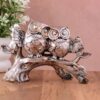 Owl Family Sitting on Tree Decorative Bird Showpieces Statue for Owl Family Sitting on Tree Decorative Bird Showpieces Statue for Home Decor Living Room Bedroom Wall Shelf Table Top Garden Decoration Items -3