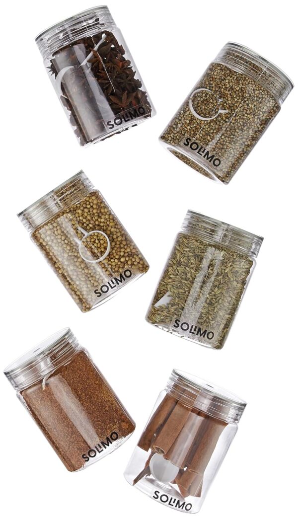 1775542310_Amazon-Brand-Solimo-Plastic-Storage-Jar-Containers-Set-With-Spoon-Air-Tight-BPA-Free-Kitchen-Container-Set-Multipurpose-Jar-500-ML-Set-6-Transparent.jpg Amazon Brand - Solimo Plastic Storage Jar & Containers Set With Spoon | Air Tight & BPA Free | Kitchen Container Set | Multipurpose Jar | 500 ML Set 6 (Transparent)
