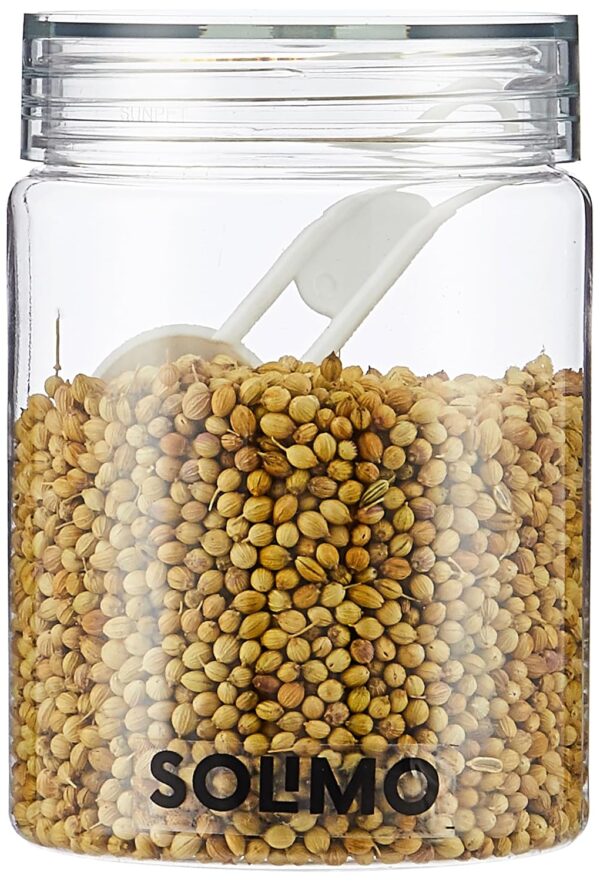 1775542312_Amazon-Brand-Solimo-Plastic-Storage-Jar-Containers-Set-With-Spoon-Air-Tight-BPA-Free-Kitchen-Container-Set-Multipurpose-Jar-500-ML-Set-6-Transparent.jpg Amazon Brand - Solimo Plastic Storage Jar & Containers Set With Spoon | Air Tight & BPA Free | Kitchen Container Set | Multipurpose Jar | 500 ML Set 6 (Transparent)