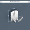 1775561873_Plantex-304-Grade-Stainless-Steel-Robe-HookCloth-Towel-HangerDoor-Hanger-HookBathroom-Accessories-Parv-Chrome.jpg Plantex 304 Grade Stainless Steel Robe Hook/Cloth-Towel Hanger/Door Hanger-Hook/Bathroom Accessories - Parv (Chrome)