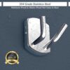 1775561876_Plantex-304-Grade-Stainless-Steel-Robe-HookCloth-Towel-HangerDoor-Hanger-HookBathroom-Accessories-Parv-Chrome.jpg Plantex 304 Grade Stainless Steel Robe Hook/Cloth-Towel Hanger/Door Hanger-Hook/Bathroom Accessories - Parv (Chrome)