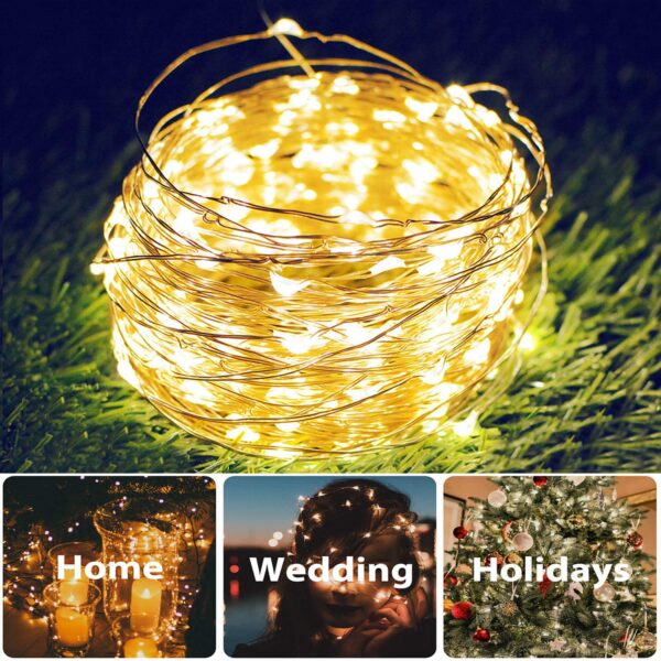 1775564806_2-Pack-Total-200-LED-66FT-Solar-Powered-Copper-Wire-String-Lights-Outdoor-Waterproof-8-Modes-Fairy-Lights-for-Garden-Patio-Party-Yard-Christmas-Warm-White.jpg 2 Pack Total 200 LED 66FT Solar Powered Copper Wire String Lights Outdoor, Waterproof, 8 Modes Fairy Lights for Garden, Patio, Party, Yard, Christmas (Warm White)
