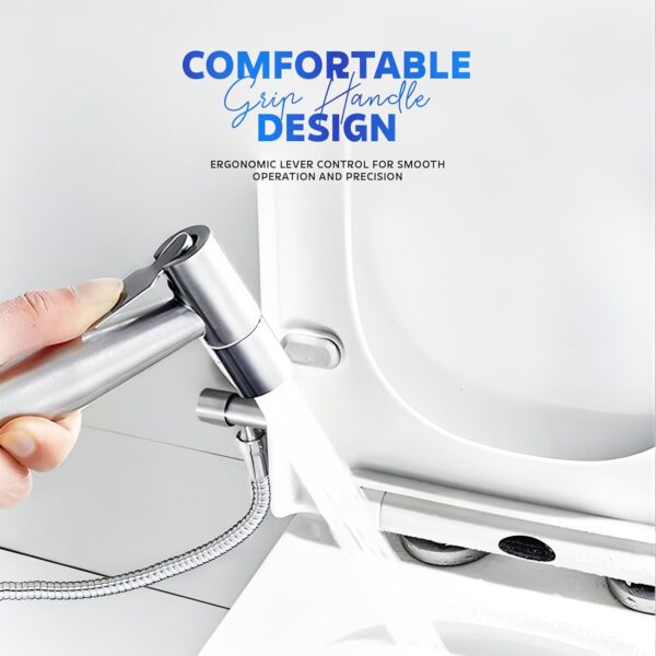 MIORAH MIORAH SS 304 Jet Spray Gun for Toilet | Hand Shower for Bathroom | Health Faucet with High Pressure Spray | Durable Stainless Steel
