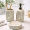 1775570118_Ceramic-Face-Design-Bathroom-Accessories-Set-of-3-–-Soap-Dispenser-with-Pump-Toothbrush-Holder-Soap-Dish-Modern-Artistic-Washroom-Set-Decorative-Countertop-Bath-Set-Matte-Green.jpg Ceramic Face Design Bathroom Accessories Set of 3 – Soap Dispenser with Pump, Toothbrush Holder & Soap Dish | Modern Artistic Washroom Set | Decorative Countertop Bath Set (Matte Green)