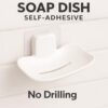 1775574263_2-Pcs-Self-Adhesive-Soap-Holder-for-Bathroom-Wall-Mounted-No-Drill-Soap-Stand-with-Water-Drainage-Strong-Sticker-Plastic-Soap-Dish-for-Wash-Basin-Kitchen-Pack-of-1.jpg 2 Pcs Self-Adhesive Soap Holder for Bathroom Wall Mounted No-Drill Soap Stand with Water Drainage | Strong Sticker Plastic Soap Dish for Wash Basin & Kitchen (Pack of 1)