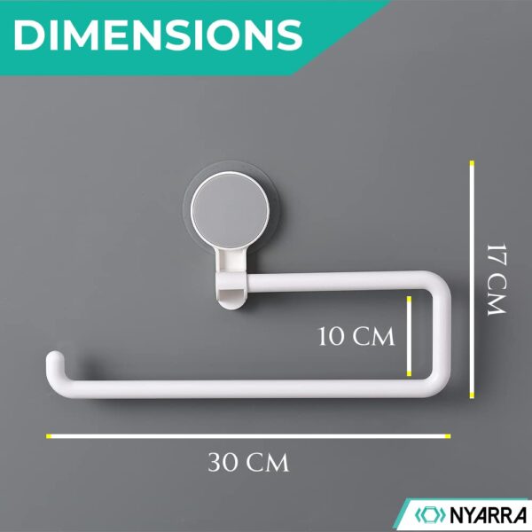 Kitchen Towel Holder, Magic Sticker Self Adhesive Multifunctional Paper Towel Holder, Napkin Holder for Kitchen, Under Cabinet, Over The Sink, Organizer Rack for Paper Towel Roll [NR-1334]