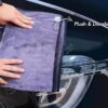 SOFTSPUN Microfiber Extra Large, The 500 GSM 50x80cm (19.5”x31.5”), Highest 70/30 Blend, Heavy Duty Drying Towel Ultra Absorbent Scratch-Free One-Pass Vehicle-Drying Cloth For Cars & SUVs,1-Pack, Grey