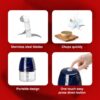1775591819_Pigeon-Zoom-Electric-Chopper-250-ml-Portable-with-3-Stainless-Steel-Blades-for-Effortlessly-Chopping-Vegetables-and-Fruits-Blue.jpg Pigeon Zoom Electric Chopper 250 ml, Portable with 3 Stainless Steel Blades for Effortlessly Chopping Vegetables and Fruits - Blue
