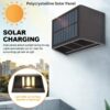 Homehop Solar Light Outdoor Garden Waterproof Adjustable Up and Down Solar Fence Lights, LED Decorative Lamp for Home Wall, Balcony, Yard, Porch, and Patio