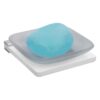 8mm Acrylic Single Soap Dish Holder for Bathroom Glass White