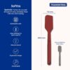 Tramontina Softta Red Silicone Spatula – Heat Resistant up to 210°C, Ideal for Cooking, Flipping & Stirring – Safe for Nonstick & Ceramic Cookware