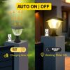 Homehop Solar Light Outdoor Home Waterproof Decorative Automatic Wireless LED Gate Lamps for Pillar, Boundary, Compound, Wall (ABS+PC, Multicolour)
