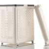 1775613811_Foldable-Laundry-Basket-With-Wheels-Ventilated-Hamper-For-Clothes-Storage-For-Bathroom-Laundry-Room-Collapsible-Laundry-Bin-With-Lid-White-Pack-of-1.jpg Foldable Laundry Basket With Wheels Ventilated Hamper For Clothes Storage For Bathroom Laundry Room Collapsible Laundry Bin With Lid (White) Pack of (1)