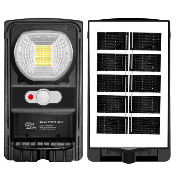 Epyz Solar Light Outdoor Waterproof 54 Bright White LEDs Light,1 Lighting Modes Wired Security Solar Powered Lights for Outside Yard [ White Light, Pack of 1 ]
