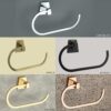 Crystal Brass Décor Brass Napkin Ring/Napkin Holder/Towel Ring/Napkin Hanger Wall Mounted (Delta) (Napkin Holder, Gold)