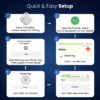 Portronics Worldtag Item Finder with Upto 1 Year Battery Life, Bluetooth Tracker,MFi Certified, Item Locater for Keys, Wallets, Luggage, Gadgets etc,Only iOS Compatible with Apple Find My App