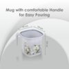 Nayasa Square Ring Marble Plastic Set for Bathroom | 25 Liters Bucket & 1.5 Liters Mug | Bathroom Set of 3 | Accessories Set | Bucket and Mug with Stool | Grey