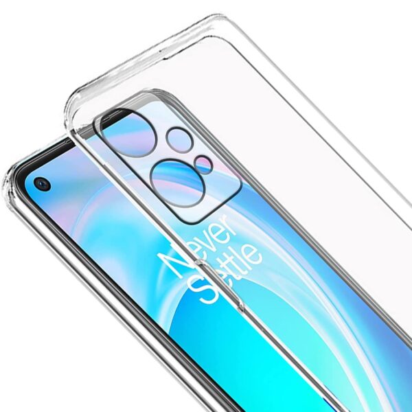 Amazon Brand - Solimo Mobile Cover for OnePlus Nord CE 2 Lite 5G (Soft & Shockproof Back Case with inbuilt Cushioned Edges), Transparent