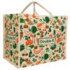DOUBLE R BAGS Reusable Large Heavy Duty Waterproof Shopping Bags Kitchen Essentials/Grocery Bag/Vegetable Bag/jhola/Carry Bag/thela with Full Handles Best Gift
