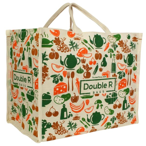 DOUBLE R BAGS Reusable Large Heavy Duty Waterproof Shopping Bags Kitchen Essentials/Grocery Bag/Vegetable Bag/jhola/Carry Bag/thela with Full Handles Best Gift