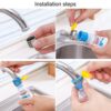 IONIX Tap, Tap filter, Tap extender for kitchen sink, Sink tap for kitchen, Water tap, Kitchen sink tap, Kitchen tap, Kitchen tap extension, Flexible Anti Splash Water Saving Movable Sink Faucet