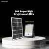 Homehop Solar Flood Light Outdoor, Waterproof 300 Watts Automatic LED Wall Lamp for Garden, Home, and Balcony,Dusk to Dawn with Remote .(Cool White-Aluminum)