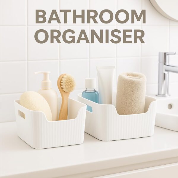 1775680223_Zuku-Storage-Box-Basket-for-Storage-Plastic-Organiser-for-Storage-Bathroom-Storage-Box-Small-Plastic-Organiser-Bathroom-Basket-Boxes-for-ToysCosmeticAccessory-White4Pcs.jpg Zuku Storage Box Basket for Storage Plastic Organiser for Storage Bathroom Storage Box Small Plastic Organiser Bathroom Basket Boxes for Toys,Cosmetic,Accessory (White,4Pcs)