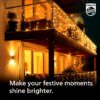 Philips Starlit 12 Meter 72 LEDs String Light for Decoration | Festival LED String Light for Home| Warm White, Pack of 1,Polycarbonate, for Diwali, Ganesh Chaturthi, Christmas