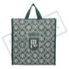 DOUBLE R BAGS Reusable Multi-Purpose Shopping Bags with Handles for Grocery, Vegetables & Kitchen Essentials | Eco-Friendly Tote Bag (Pack of 2, Green, 35.6X35.6X12.7 cm, 1 Compartment)