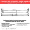 Stainless Steel Bathroom Shelf for Wall, Bathroom Rack, Wall Mount Rack for Kitchen, Bathroom Accessories and Organizer (Silver,12X5 Inches) Set-1