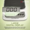 Longway LWKWS01 Multipurpose Portable Digital Kitchen Weighing Scale |Weight Machine With Back Light LCD Display | 2 Year Warranty (10 kg, Gray)