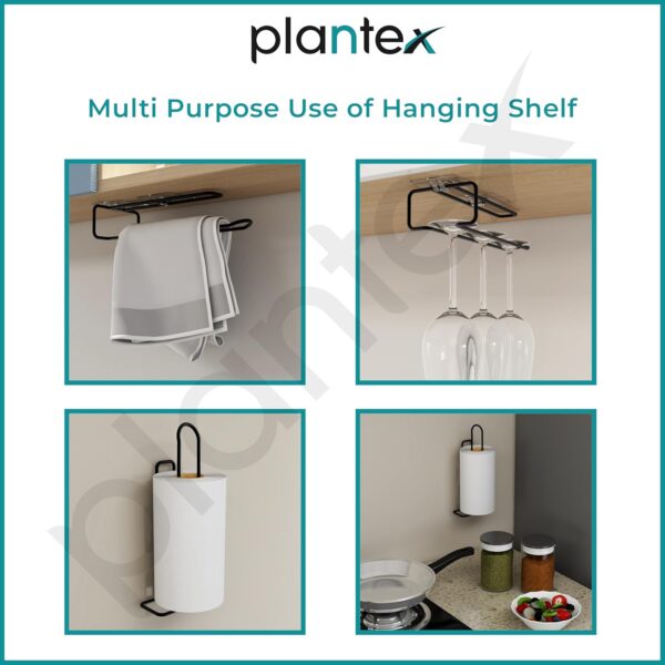 1775705009_Plantex-Self-Adhesive-Drill-Free-Kitchen-Towel-HangerAdhesive-Toilet-Paper-HolderToilet-Paper-Roll-Holder-Self-Adhesive-for-Bathroom-Accessories-Black.jpg Plantex Self-Adhesive Drill Free Kitchen Towel Hanger/Adhesive Toilet Paper Holder/Toilet Paper Roll Holder Self Adhesive for Bathroom Accessories (Black)