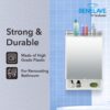 Benelave by Hindware Bathroom Accessories Bathroom Cabinet with Mirror | Made of High Grade Plastic | Stylish & Convenient | Space Saving
