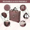1775723301_DOUBLE-R-BAGS-Reusable-Multi-Purpose-Shopping-Bags-with-Handles-for-Grocery-Vegetables-Kitchen-Essentials-Eco-Friendly-Tote-Bag-Pack-of-2-Box-Print-Brown-35.6X35.6X12.7-cm-1-Compartment.jpg DOUBLE R BAGS Reusable Multi-Purpose Shopping Bags with Handles for Grocery, Vegetables & Kitchen Essentials | Eco-Friendly Tote Bag (Pack of 2, Box Print, Brown, 35.6X35.6X12.7 cm, 1 Compartment)