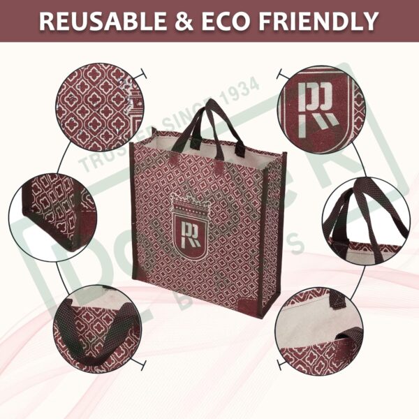 1775723301_DOUBLE-R-BAGS-Reusable-Multi-Purpose-Shopping-Bags-with-Handles-for-Grocery-Vegetables-Kitchen-Essentials-Eco-Friendly-Tote-Bag-Pack-of-2-Box-Print-Brown-35.6X35.6X12.7-cm-1-Compartment.jpg DOUBLE R BAGS Reusable Multi-Purpose Shopping Bags with Handles for Grocery, Vegetables & Kitchen Essentials | Eco-Friendly Tote Bag (Pack of 2, Box Print, Brown, 35.6X35.6X12.7 cm, 1 Compartment)