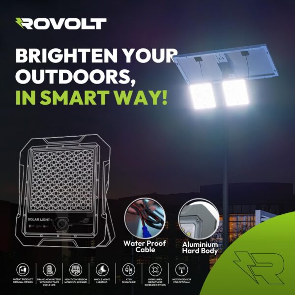 1775735427_60-Watts-LED-Solar-Flood-Light-with-Remote-Control-Motion-Sensor-Aluminium-Water-Proof-Body-6000-mAh-LiFePO4-Battery-Solar-Security-Flood-Light-1-Year-Warranty.jpg 60 Watts LED Solar Flood Light with Remote Control & Motion Sensor | Aluminium Water Proof Body | 6000 mAh LiFePO4 Battery Solar Security Flood Light | 1 Year Warranty