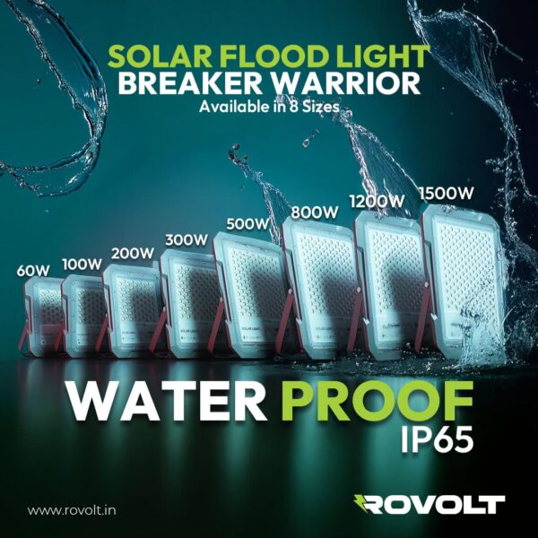 1775735428_60-Watts-LED-Solar-Flood-Light-with-Remote-Control-Motion-Sensor-Aluminium-Water-Proof-Body-6000-mAh-LiFePO4-Battery-Solar-Security-Flood-Light-1-Year-Warranty.jpg 60 Watts LED Solar Flood Light with Remote Control & Motion Sensor | Aluminium Water Proof Body | 6000 mAh LiFePO4 Battery Solar Security Flood Light | 1 Year Warranty