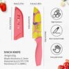 Pigeon by Stovekraft Edge Flora Stainless Steel Knife 3Pc Set (Blue, Green, Orange)