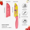 Pigeon by Stovekraft Edge Flora Stainless Steel Knife 3Pc Set (Blue, Green, Orange)