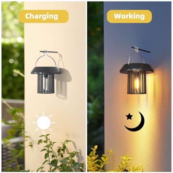 1775747245_Solar-Hanging-Lantern-Outdoor-Light-Waterproof-LED-Garden-Decorative-Lamp-with-Auto-ONOff-for-Balcony-Patio-Yard-Pathway-Warm-Light-Black.jpg Solar Hanging Lantern Outdoor Light Waterproof LED Garden Decorative Lamp with Auto ON/Off for Balcony Patio Yard Pathway Warm Light (Black)
