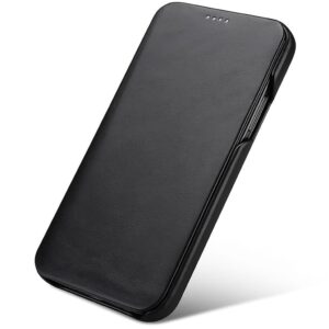 Slim Magnetic Closer Stand Leather Flip Case Cover Compatible with Google Pixel 10A - Black