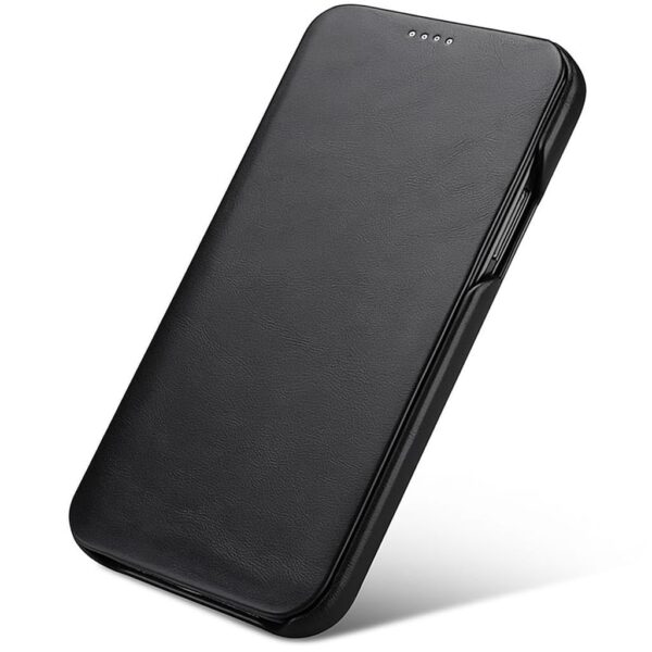 Slim Magnetic Closer Stand Leather Flip Case Cover Compatible with Slim Magnetic Closer Stand Leather Flip Case Cover Compatible with Google Pixel 10A - Black