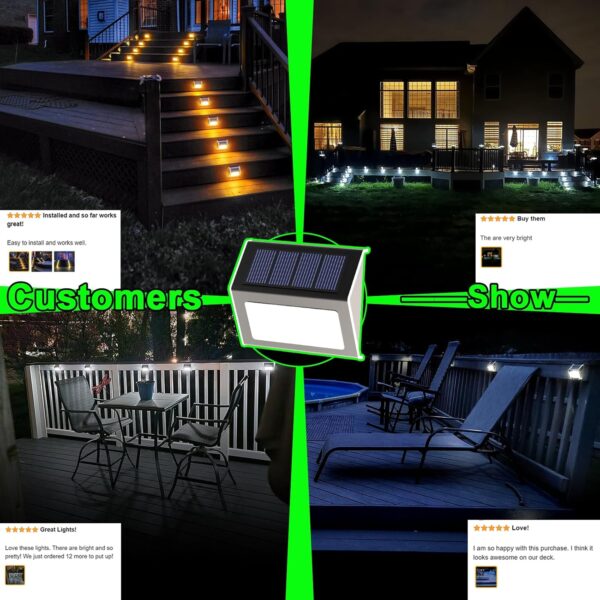 1775751302_Solar-Fence-Lights-Solar-Lights-Outdoor-Waterproof-Solar-Powered-Outdoor-Lights-Deck-Lights-for-Outside-Garden-Backyard-Patio-Yard-Wall-Stair-Step-Railing-Post-3LED-Lighting-Warm-Light-6-Pack.jpg Solar Fence Lights - Solar Lights Outdoor Waterproof, Solar Powered Outdoor Lights Deck Lights for Outside Garden Backyard Patio Yard Wall Stair Step Railing Post 3LED Lighting, Warm Light, 6 Pack