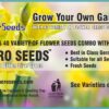Aero Seeds 40 Varieties of Flower Seeds Combo For Your Garden Beautiful Bloom Germination Seeds.