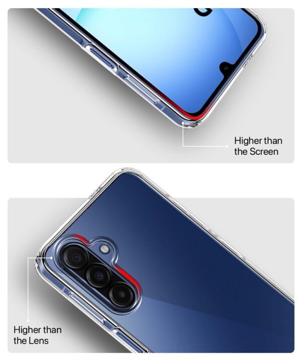 WOW IMAGINE Transparent Back Cover Case for Samsung Galaxy A17 5G | Galaxy M17 5G | F17 5G | Raised Bumps for Full Device & Camera Protection Shockproof TPU Silicone Mobile Cover – Transparent