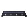 kh Solar 4 LED Warm White Wall Light, IP65 Waterproof Outdoor Solar Garden Light, Single Sided Up & Down Rotatable Wall Lamp, Solar Powered ABS Courtyard Lighting for Hotel, Yard & Exterior Walls